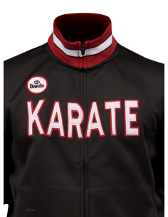 CH 2222 CHAQUETA SLIM KARATE WKF NEGRO