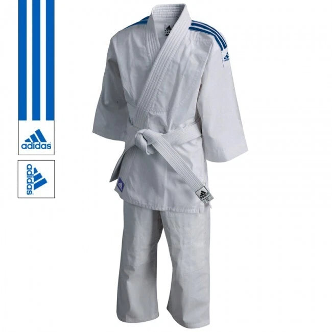 J200E Adidas EVOLUTION JUDO Blue Stripes