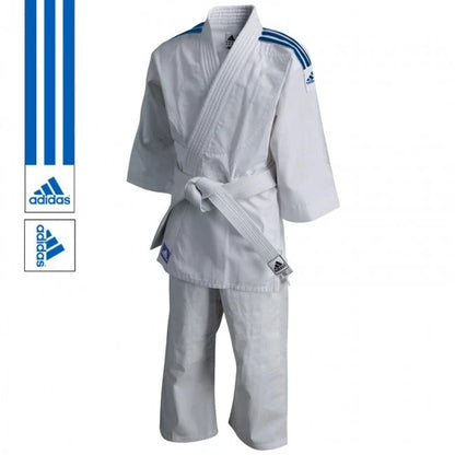 J200E Adidas EVOLUTION JUDO Blue Stripes